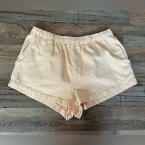 American Eagle Outfitters Light Peach Athletic Shorts